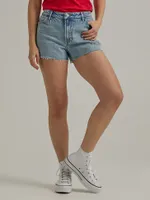 Women's High Rise Vintage Cut-Off Short Wild Flower