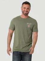 Men's Wrangler Back Graphic T-Shirt Sage Heather