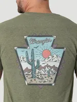 Men's Wrangler Back Graphic T-Shirt Sage Heather