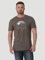 Men's Desert Night Graphic T-Shirt Brown Heather