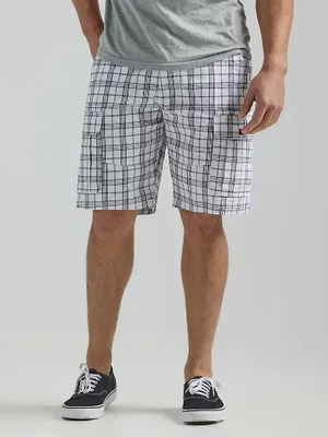 Men's Five Star Premium Cargo Short White Plaid