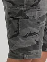 Wrangler® Men's Five Star Premium Stacked Cargo Short Anthracite Camo