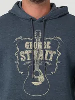 Men's George Strait Graphic Hoodie Sweatshirt Midnight Navy Heather