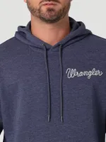 Men's Wrangler® Rope Logo Hoodie Denim Heather