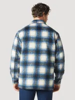 Men's Wrangler Quilt Lined Flannel Shirt Jacket Tannin