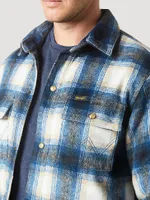 Men's Wrangler Quilt Lined Flannel Shirt Jacket Tannin