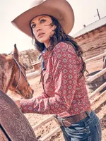 Women's Wrangler All Occasion Western Snap Shirt True Red