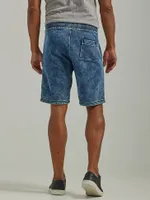 Men's Fleece Knit Short Acid Wash