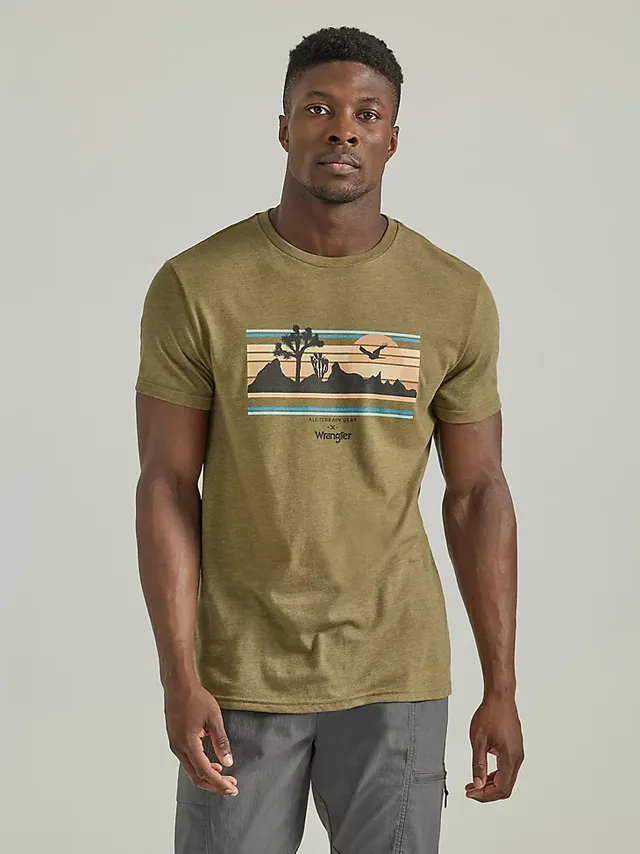 Wrangler Women's Chasing Cowboys Tee Burnt Olive