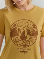 Wrangler ATG™ Women's Mountains Tee Pale Gold