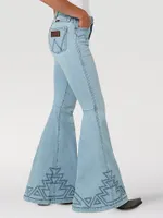 Women's Wrangler Retro® Premium High Rise Embellished Trumpet Flare Jean Greta