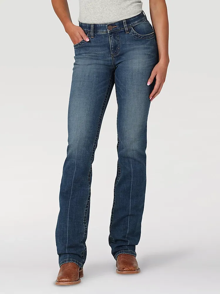 Women's Wrangler Willow Molly Black Bootcut Jean