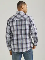 Men's Wrangler Retro® Long Sleeve Sawtooth Snap Pocket Western Shirt Plaid