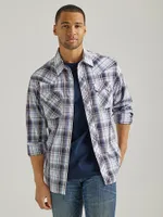 Men's Wrangler Retro® Long Sleeve Sawtooth Snap Pocket Western Shirt Plaid