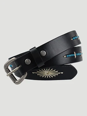 Women's Southwestern Beaded Belt Black