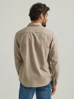 Men's Heathered Button-Down Shirt Elmwood