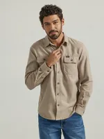 Men's Heathered Button-Down Shirt Elmwood