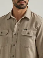 Men's Heathered Button-Down Shirt Elmwood