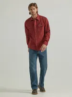 Men's Wrangler® Epic Soft™ Stretch Twill Shirt Madder Brown