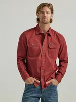 Men's Wrangler® Epic Soft™ Stretch Twill Shirt Madder Brown