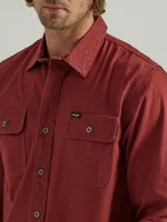 Men's Wrangler® Epic Soft™ Stretch Twill Shirt Madder Brown