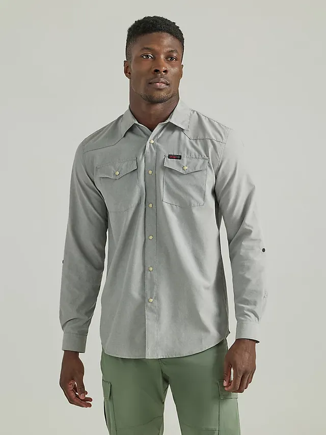 Wrangler ATG by Wrangler™ Men's Western Shirt Bering Sea