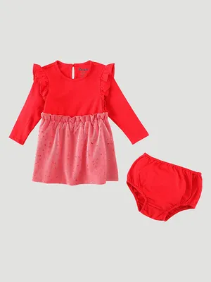 Little Girl's Paperbag Skirt Dress Red