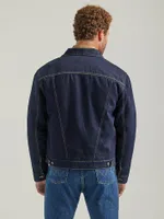 Wrangler® Western Vintage Sherpa Lined Denim Trucker Jacket Hunter