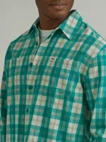 Men's Plaid Overshirt Navigate