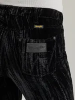 Women's Wrangler Retro® Velvet High Rise Trumpet Flare Jean Black