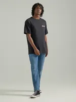 Men's Snake Logo T-Shirt Washed Black