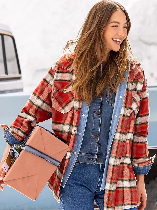 Style By Nina Renee's  Page  Flannel women, Casual plaid shirt,  Flannel shirt dress