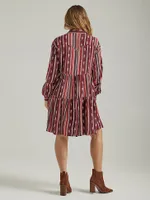 Women's Wrangler Retro® Western Snap Tiered Dress Port Royale