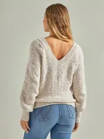 Women's Wrangler Retro® Textured Knit Sweater Antique White