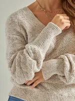 Women's Wrangler Retro® Textured Knit Sweater Antique White