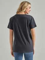 Women's Wrangler Western Graphic Boyfriend Tee Grey