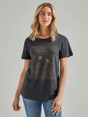 Women's Wrangler Western Graphic Boyfriend Tee Grey