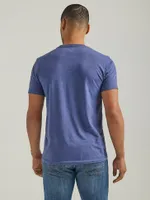 Men's Wrangler Looped Logo T-Shirt Denim Heather
