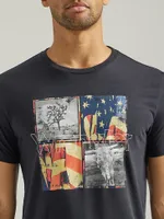 Men's Americana Photos T-Shirt Jet Black