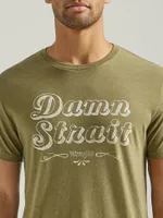 Men's George Strait Damn Graphic T-Shirt Olive Heather