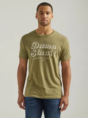 Men's George Strait Damn Graphic T-Shirt Olive Heather