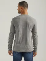 Men's Wrangler Long Sleeve Desert Sunrise T-Shirt Graphite Heather