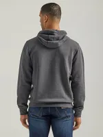 Men's Wrangler Front Animal Logo Pullover Hoodie Caviar Heather