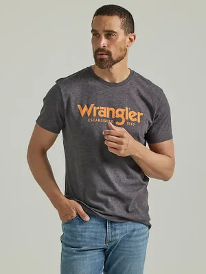 Men's 1947 Wrangler® Logo T-Shirt Charcoal Heather