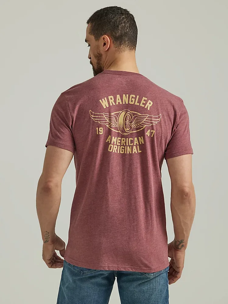 Men's American Original T-Shirt Burgundy Heather