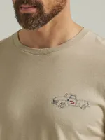 Men's Born Free Graphic T-Shirt Trench Coat
