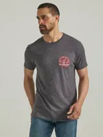 Men's American Cowboy T-Shirt Charcoal Heather