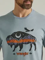 Men's Bison Graphic T-Shirt Tradewinds Grey