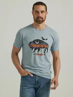 Men's Bison Graphic T-Shirt Tradewinds Grey