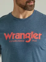 Men's 1947 Wrangler® Logo T-Shirt Midnight Navy